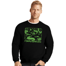 Load image into Gallery viewer, Daily_Deal_Shirts Crewneck Sweater, Unisex / Small / Black Down In The Delta
