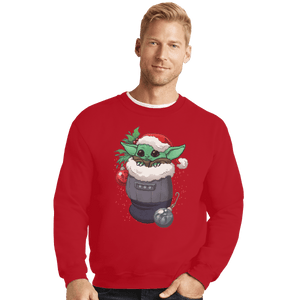 Shirts Crewneck Sweater, Unisex / Small / Red Baby Stocking Stuffer