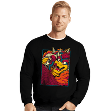 Load image into Gallery viewer, Daily_Deal_Shirts Crewneck Sweater, Unisex / Small / Black Attack On Bowser
