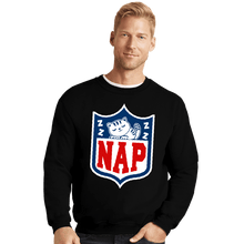 Load image into Gallery viewer, Secret_Shirts Crewneck Sweater, Unisex / Small / Black Nap After Playing

