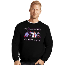 Load image into Gallery viewer, Secret_Shirts Crewneck Sweater, Unisex / Small / Black Merry Evil-Mas
