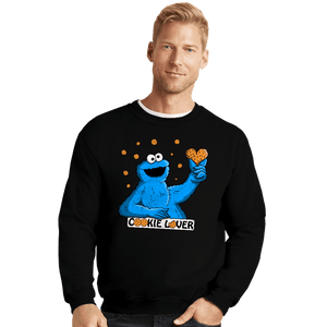 Daily_Deal_Shirts Crewneck Sweater, Unisex / Small / Black Cookie Lover