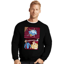 Load image into Gallery viewer, Secret_Shirts Crewneck Sweater, Unisex / Small / Black Falling Princess
