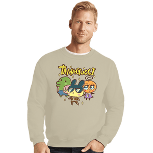 Secret_Shirts Crewneck Sweater, Unisex / Small / Sand Tamagucci
