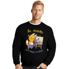 Load image into Gallery viewer, Shirts Crewneck Sweater, Unisex / Small / Black Happy Accidents
