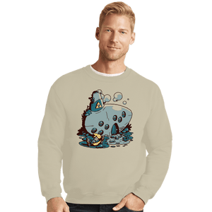 Shirts Crewneck Sweater, Unisex / Small / Sand Ocarina Resting Cabin