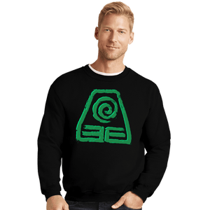 Shirts Crewneck Sweater, Unisex / Small / Black Earth