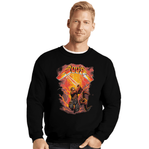 Shirts Crewneck Sweater, Unisex / Small / Black Rip The Lightning