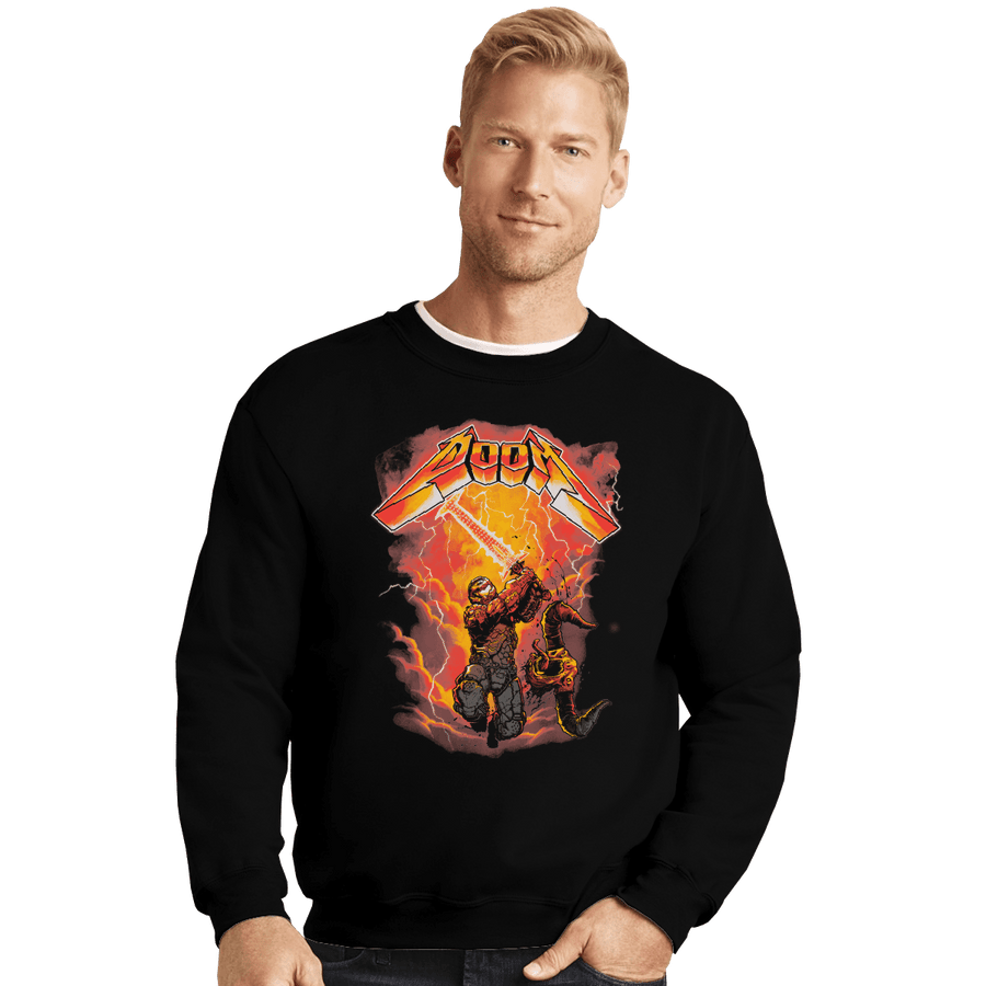 Shirts Crewneck Sweater, Unisex / Small / Black Rip The Lightning