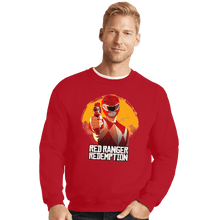 Load image into Gallery viewer, Shirts Crewneck Sweater, Unisex / Small / Red Red Ranger Redemption
