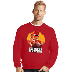 Shirts Crewneck Sweater, Unisex / Small / Red Red Ranger Redemption