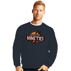 Shirts Crewneck Sweater, Unisex / Small / Dark Heather Born In The Nineties