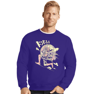 Daily_Deal_Shirts Crewneck Sweater, Unisex / Small / Violet Warrior Of Liberation