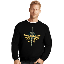 Load image into Gallery viewer, Daily_Deal_Shirts Crewneck Sweater, Unisex / Small / Black A Master Sword
