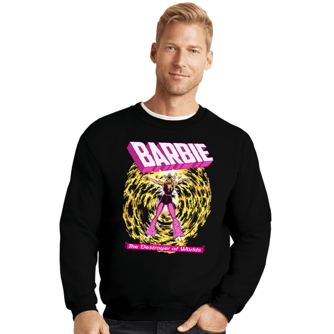 Secret_Shirts Crewneck Sweater, Unisex / Small / Black Dark Barbie