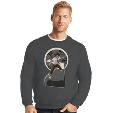 Load image into Gallery viewer, Shirts Crewneck Sweater, Unisex / Small / Charcoal Internet Surfer
