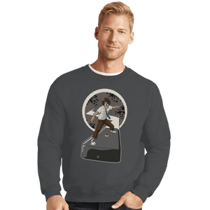Shirts Crewneck Sweater, Unisex / Small / Charcoal Internet Surfer
