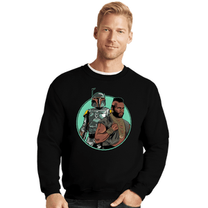 Daily_Deal_Shirts Crewneck Sweater, Unisex / Small / Black Boba T.