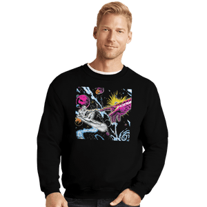 Shirts Crewneck Sweater, Unisex / Small / Black Creation Of Silver Surfer