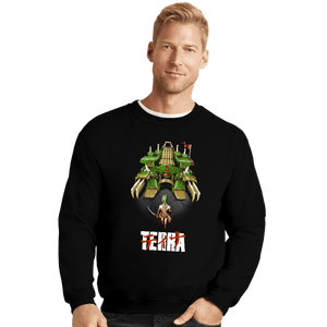 Daily_Deal_Shirts Crewneck Sweater, Unisex / Small / Black Terra