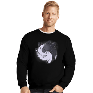 Shirts Crewneck Sweater, Unisex / Small / Black Dragon Tao
