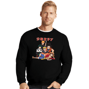 Secret_Shirts Crewneck Sweater, Unisex / Small / Black Shonen Club