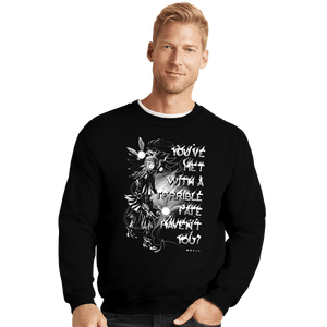 Daily_Deal_Shirts Crewneck Sweater, Unisex / Small / Black A Sinister Meeting