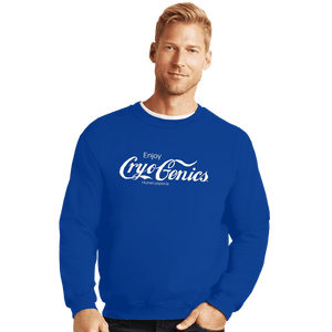 Shirts Crewneck Sweater, Unisex / Small / Royal Blue Cryogenics