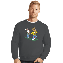 Load image into Gallery viewer, Shirts Crewneck Sweater, Unisex / Small / Charcoal King Arthur
