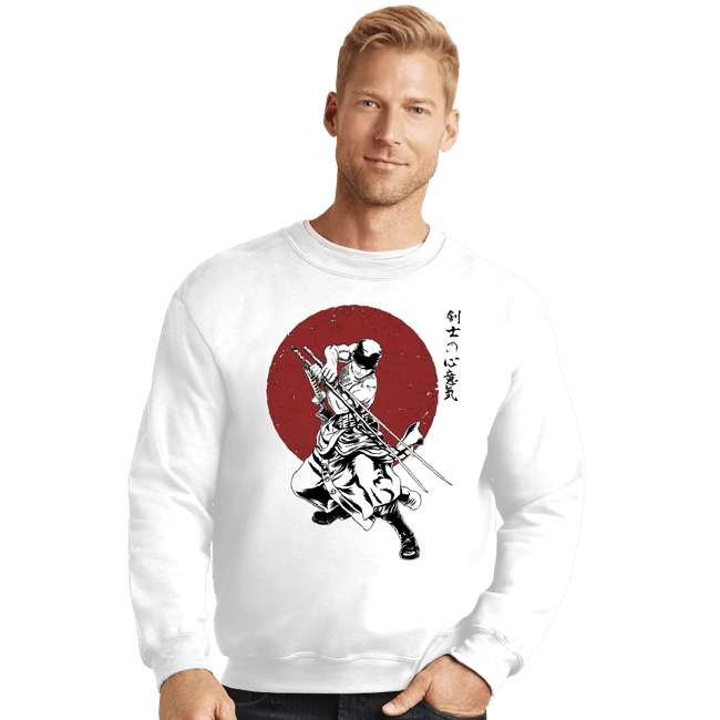 Shirts Crewneck Sweater, Unisex / Small / White Sword's Master