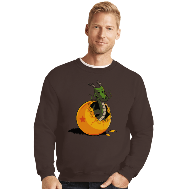 Shirts Crewneck Sweater, Unisex / Small / Dark Chocolate Dragon Egg