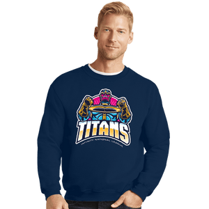 Shirts Crewneck Sweater, Unisex / Small / Navy Titans INL