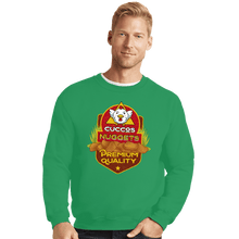 Load image into Gallery viewer, Shirts Crewneck Sweater, Unisex / Small / Irish Green Cuccos Nuggets
