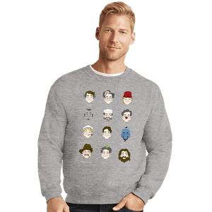 Shirts Crewneck Sweater, Unisex / Small / Sports Grey Robin Williams