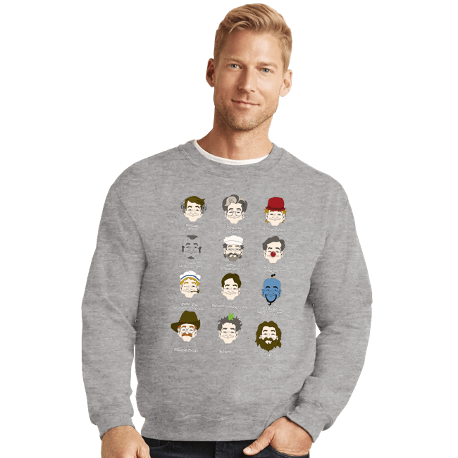 Shirts Crewneck Sweater, Unisex / Small / Sports Grey Robin Williams