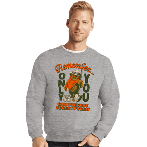 Daily_Deal_Shirts Crewneck Sweater, Unisex / Small / Sports Grey Pyre Safety