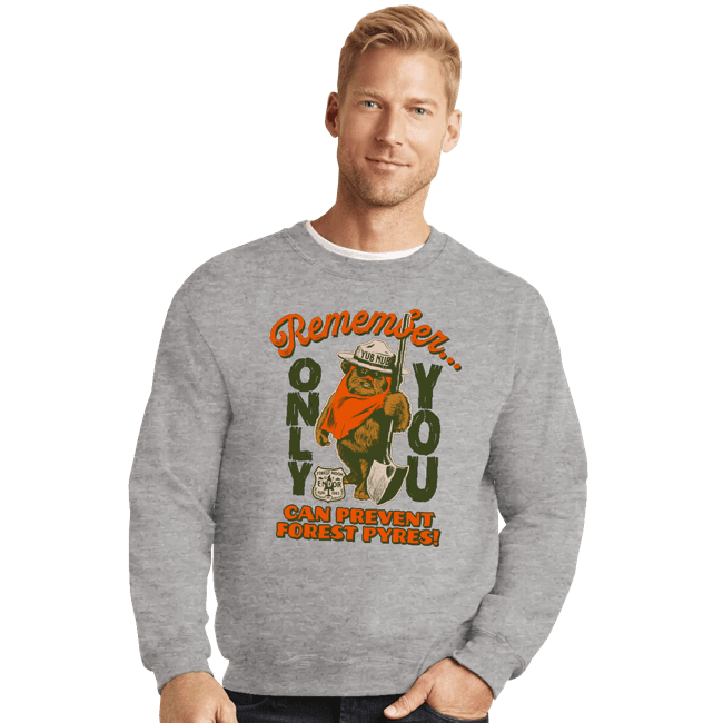 Daily_Deal_Shirts Crewneck Sweater, Unisex / Small / Sports Grey Pyre Safety