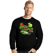 Load image into Gallery viewer, Secret_Shirts Crewneck Sweater, Unisex / Small / Black Greetings From Ghost HQ
