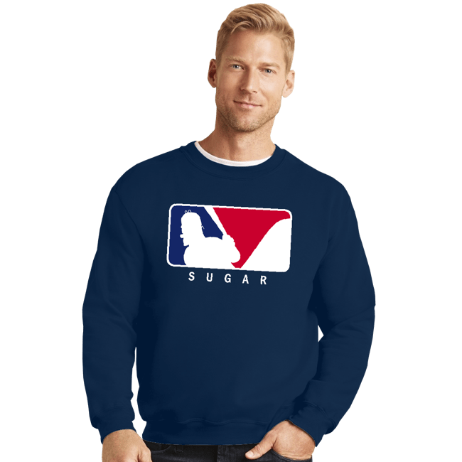 Secret_Shirts Crewneck Sweater, Unisex / Small / Navy Sugar League