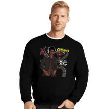 Load image into Gallery viewer, Secret_Shirts Crewneck Sweater, Unisex / Small / Black Octopus Hello
