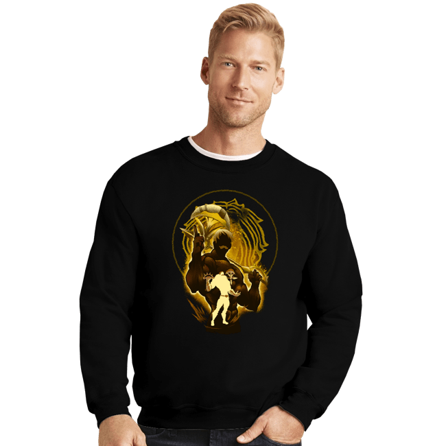 Shirts Crewneck Sweater, Unisex / Small / Black Escanor