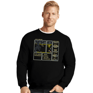 Secret_Shirts Crewneck Sweater, Unisex / Small / Black Xeno Rpg Boss Fight