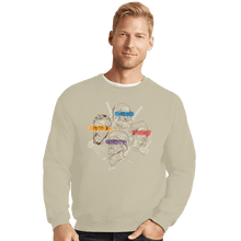Load image into Gallery viewer, Shirts Crewneck Sweater, Unisex / Small / Sand Artists In Masks
