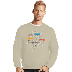 Shirts Crewneck Sweater, Unisex / Small / Sand Artists In Masks