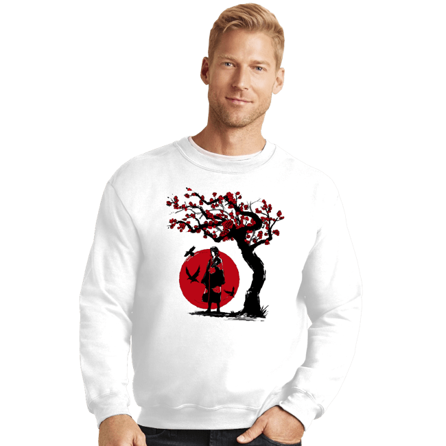 Shirts Crewneck Sweater, Unisex / Small / White Ninja Under The Sun
