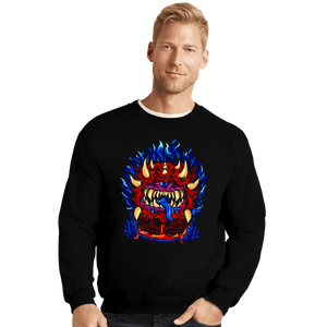 Daily_Deal_Shirts Crewneck Sweater, Unisex / Small / Black Pits Of Heck
