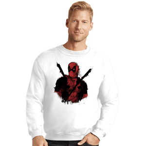 Shirts Crewneck Sweater, Unisex / Small / White Mercenink