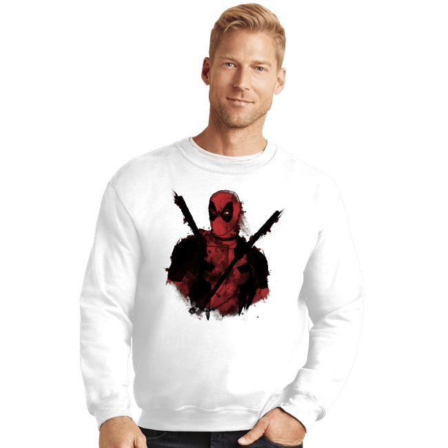 Shirts Crewneck Sweater, Unisex / Small / White Mercenink