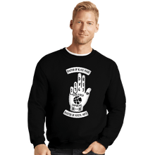 Load image into Gallery viewer, Shirts Crewneck Sweater, Unisex / Small / Black Sorcerer Hand
