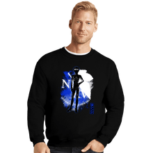 Load image into Gallery viewer, Shirts Crewneck Sweater, Unisex / Small / Black Cosmic Pilot

